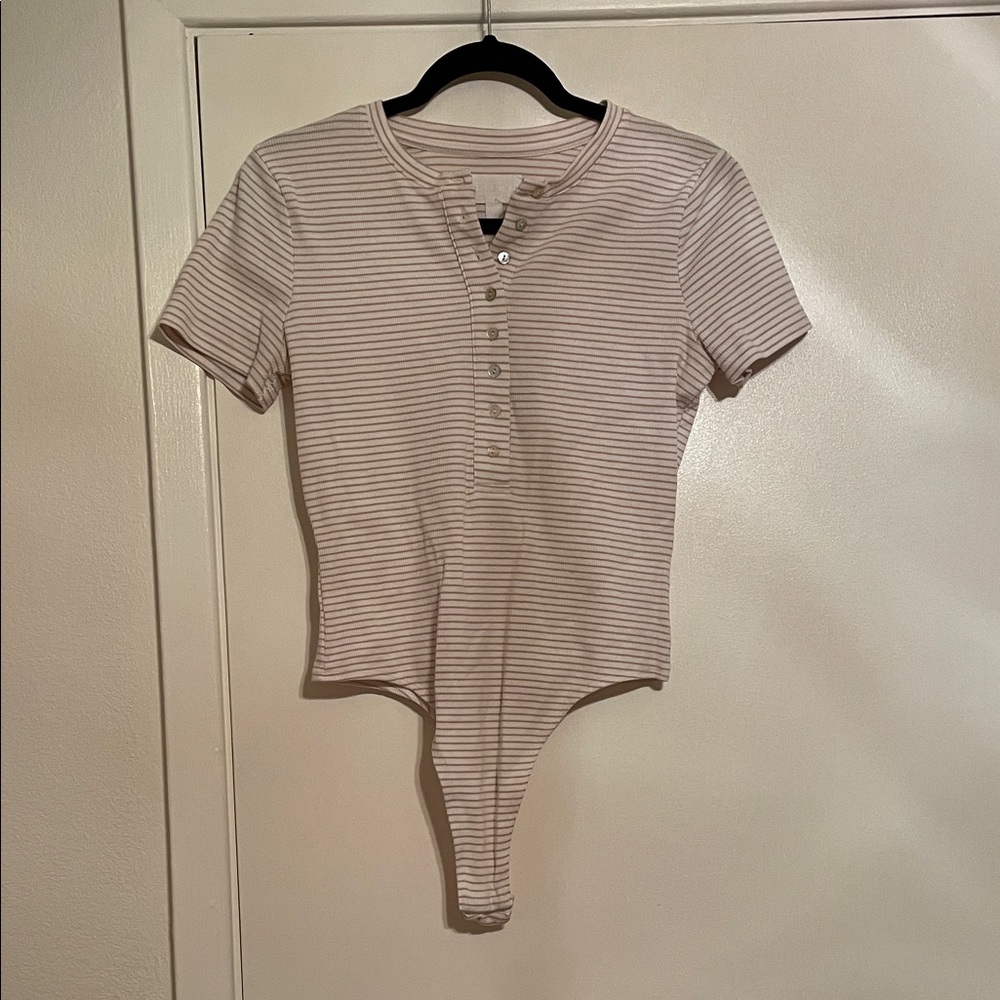 Striped Short Sleeve Bodysuit